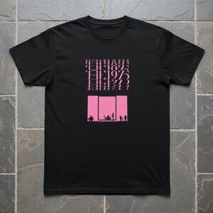 The 1975 Graphic T-Shirt – Indie Pop Rock Band Tee – Black Concert Style Shirt